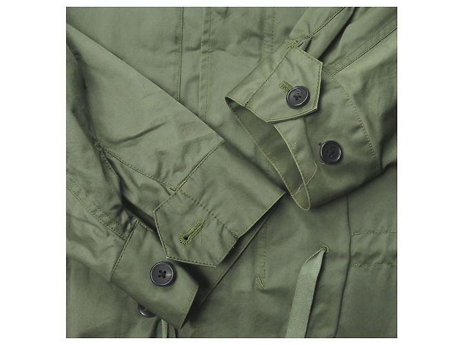 Autre Marque Giacca militare corta in cotone URU Verde Verde oliva - vista 10