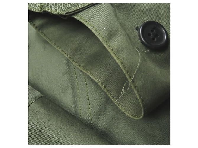 Autre Marque Giacca militare corta in cotone URU Verde Verde oliva - vista 11