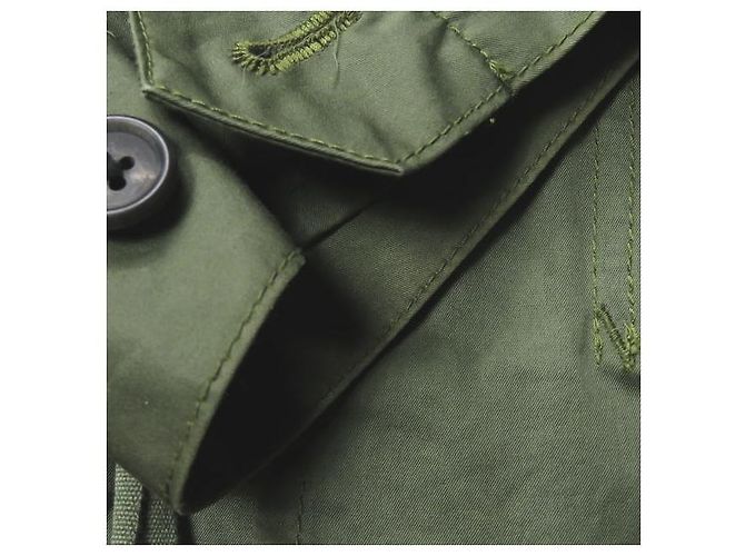 Autre Marque Giacca militare corta in cotone URU Verde Verde oliva - vista 12