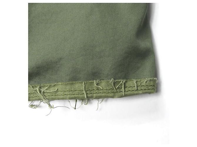 Autre Marque Giacca militare corta in cotone URU Verde Verde oliva - vista 14