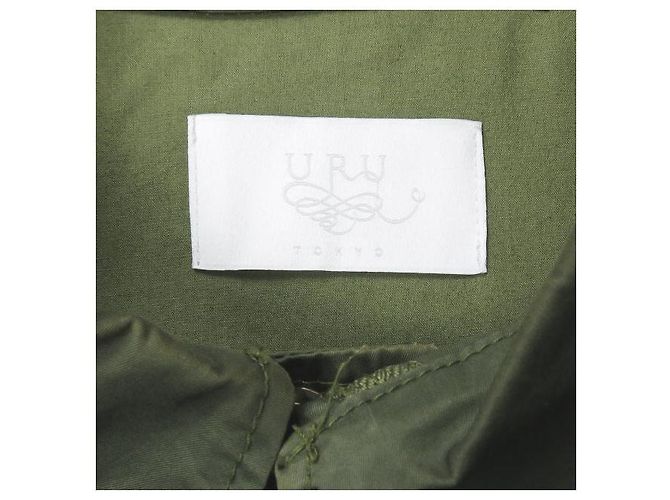 Autre Marque Giacca militare corta in cotone URU Verde Verde oliva - vista 3