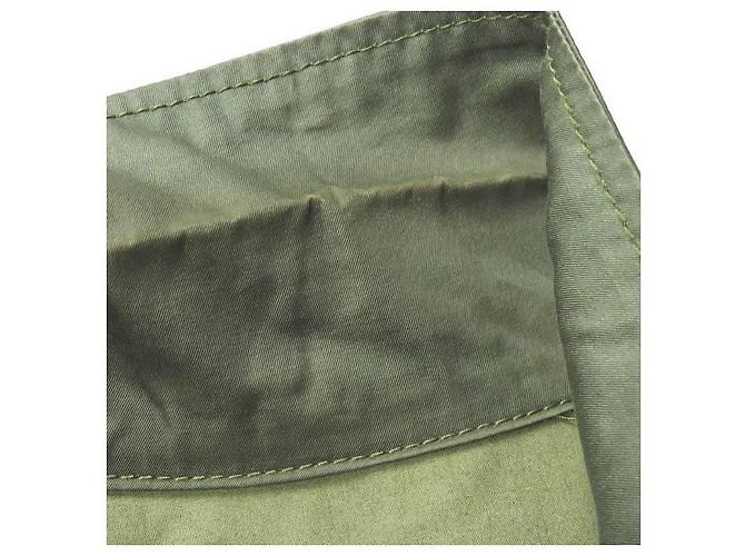 Autre Marque Giacca militare corta in cotone URU Verde Verde oliva - vista 4