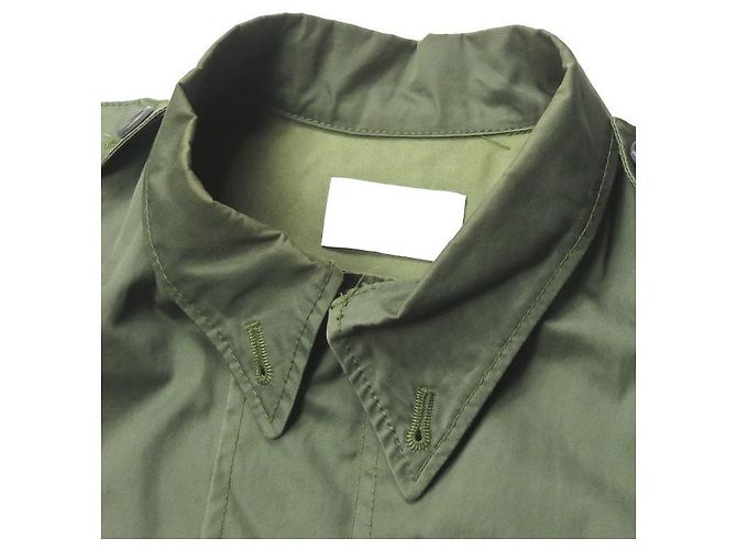 Autre Marque Giacca militare corta in cotone URU Verde Verde oliva - vista 5