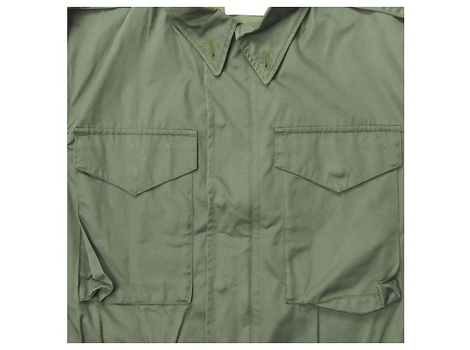 Autre Marque Giacca militare corta in cotone URU Verde Verde oliva - vista 8