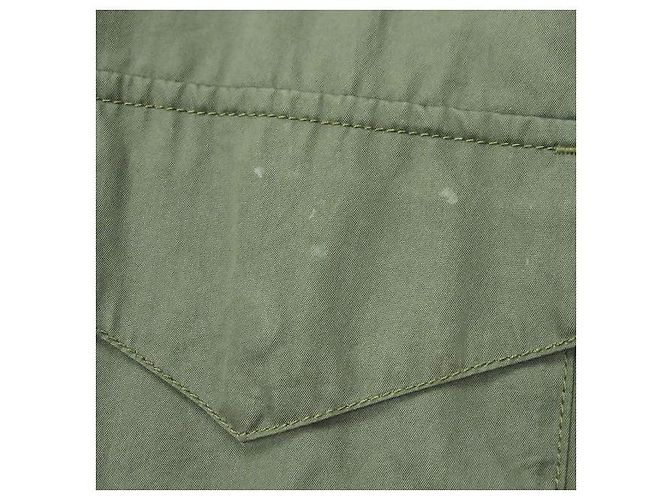 Autre Marque Giacca militare corta in cotone URU Verde Verde oliva - vista 9