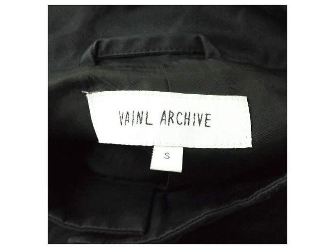 Autre Marque Vainl Archive CHILL ABRIGO Abrigo de algodón Edición limitada Negro - vista 3