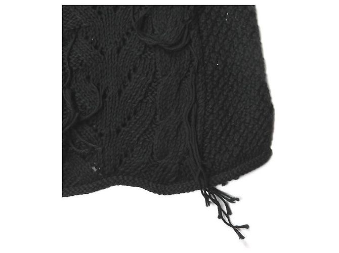Autre Marque Bukht Fischerpullover aus Tangis Baumwollstrick Schwarz - Ansicht 10