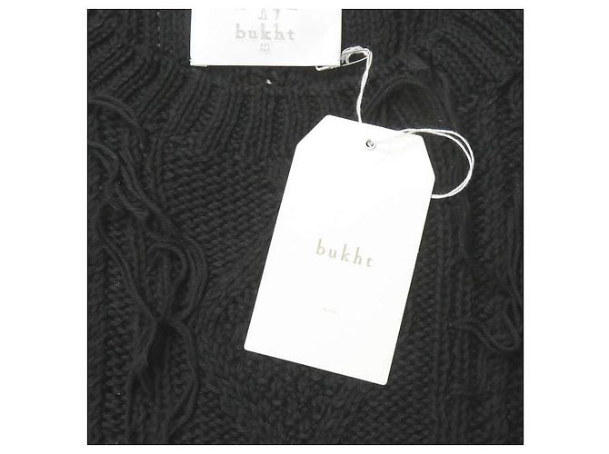 Autre Marque Bukht Fischerpullover aus Tangis Baumwollstrick Schwarz - Ansicht 4