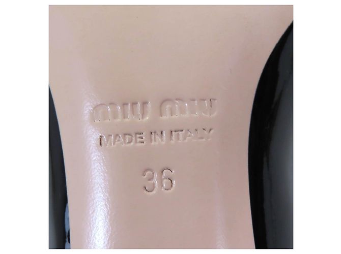 Pumps aus Lackleder Miu Miu Schwarz - Ansicht 10