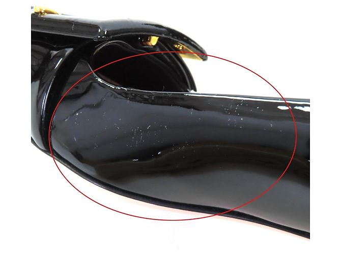 Pumps aus Lackleder Miu Miu Schwarz - Ansicht 11