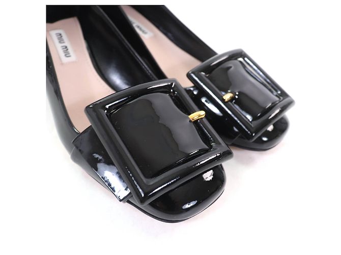 Pumps aus Lackleder Miu Miu Schwarz - Ansicht 7