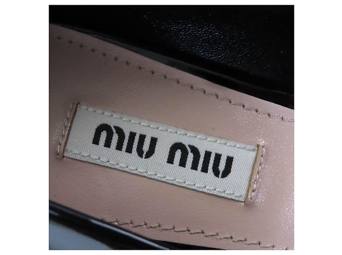 Pumps aus Lackleder Miu Miu Schwarz - Ansicht 9
