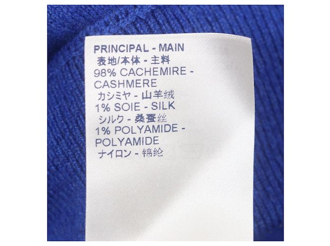 Cashmere-Pullover mit Rundhalsausschnitt Inside-out Louis Vuitton Blau - Ansicht 7