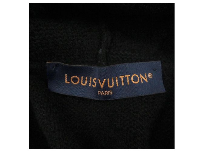 Hoodie Monogram in Lana Jacquard Grafico Louis Vuitton Nero - vista 5