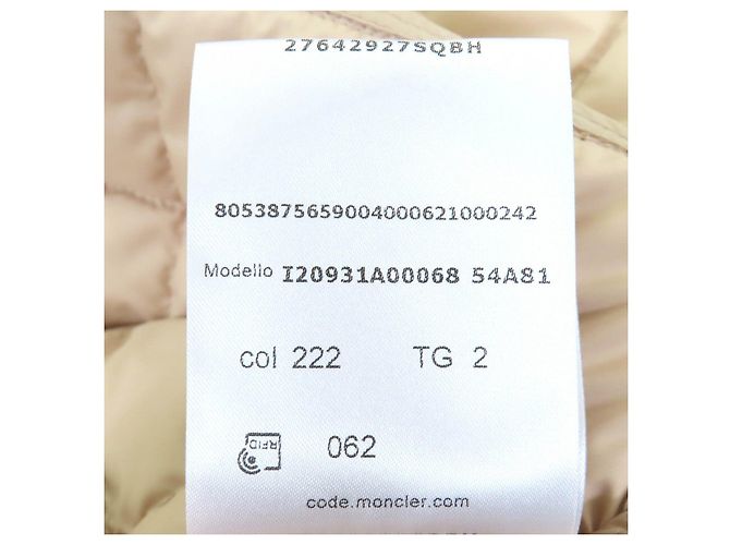 Chaqueta de plumas Moncler COURLIS Beige - vista 13