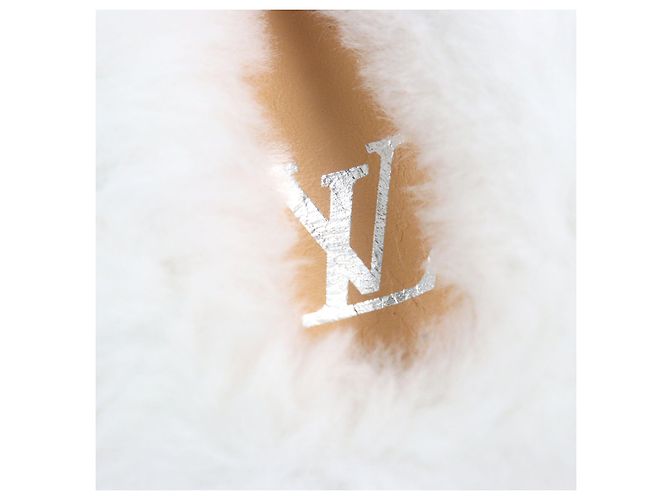 Leder-Sandalen mit Monogram Flower Gürtel und LV-Initialen von Louis Vuitton Silber - Ansicht 9