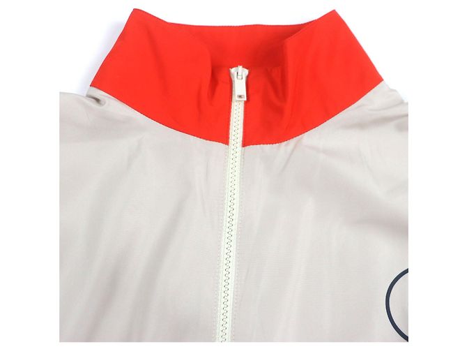 Gucci Nylonjacke Polyesterjacke Beige Orange - Ansicht 2