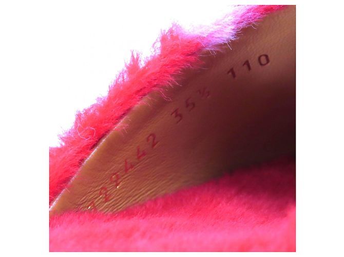 Mule in pelle con strisce Horsebit di Gucci×adidas Rosa Rosso - vista 11