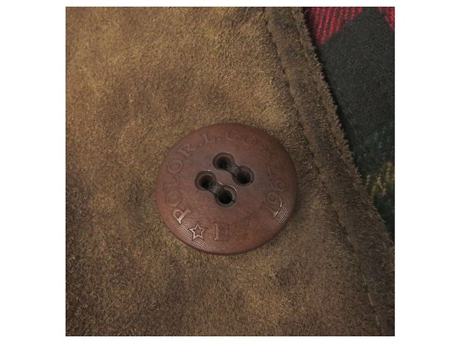 Ralph Lauren Mono de cuero de cabra Polo Country Castaño - vista 5