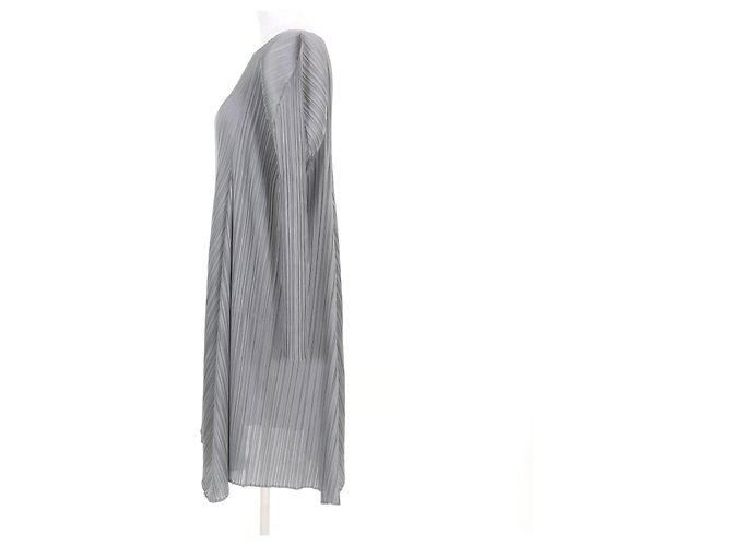 Issey Miyake Polyesterkleid PLEATS PLEASE Grau - Ansicht 2