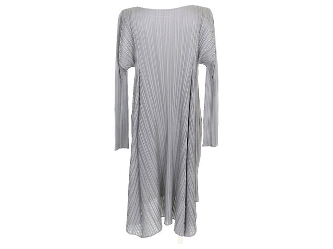 Issey Miyake Polyesterkleid PLEATS PLEASE Grau - Ansicht 3