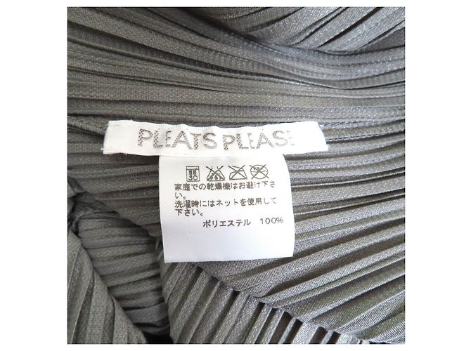 Issey Miyake Polyesterkleid PLEATS PLEASE Grau - Ansicht 5