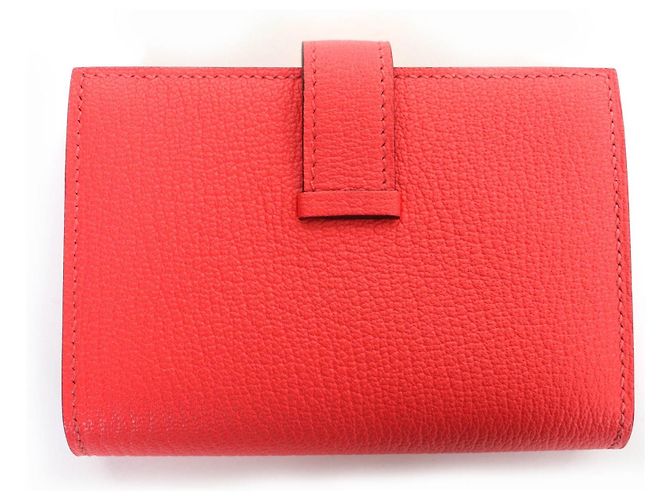 Cartera de cuero Bearn Mini de Hermès Rosa - vista 3