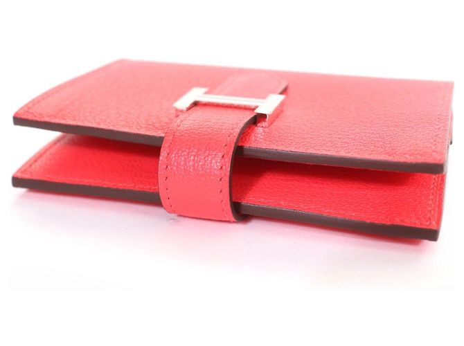 Cartera de cuero Bearn Mini de Hermès Rosa - vista 5