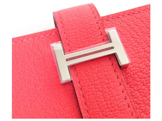 Cartera de cuero Bearn Mini de Hermès Rosa - vista 7