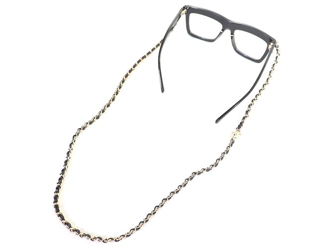 Timeless Gafas de sol Chanel COCO Mark Chain Negro - vista 10