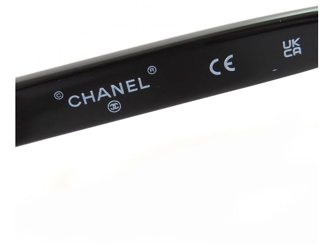 Timeless Gafas de sol Chanel COCO Mark Chain Negro - vista 14