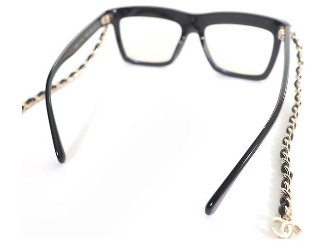 Timeless Gafas de sol Chanel COCO Mark Chain Negro - vista 6