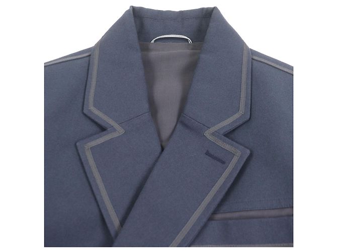 Chaqueta de algodón doble Dior Gardners Azul Azul marino - vista 2
