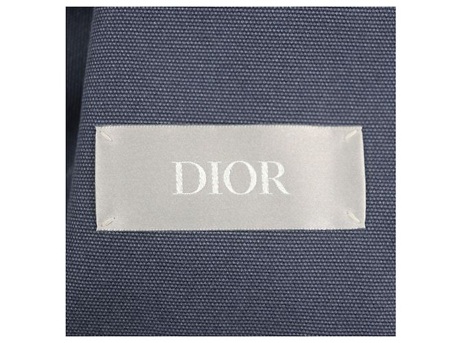 Chaqueta de algodón doble Dior Gardners Azul Azul marino - vista 7