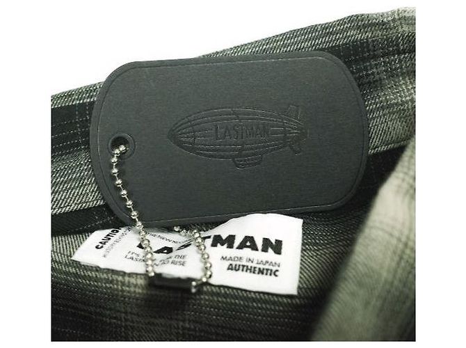 Autre Marque CAMICIA WESTERN A QUADRI OMBRATA LASTMAN Camicia di cotone Nero - vista 5
