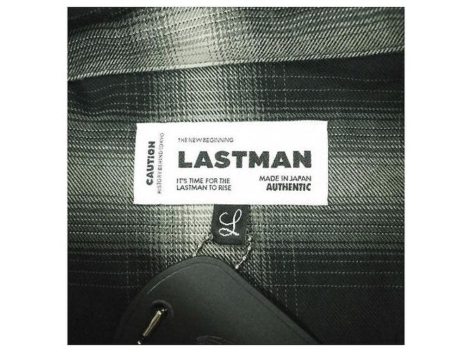 Autre Marque CAMICIA WESTERN A QUADRI OMBRATA LASTMAN Camicia di cotone Nero - vista 6