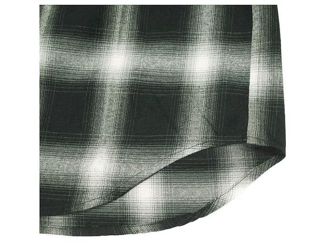 Autre Marque CAMICIA WESTERN A QUADRI OMBRATA LASTMAN Camicia di cotone Nero - vista 9