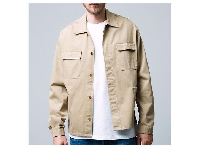 Ralph Lauren Jaqueta de algodão da coleção RRL Chino Bege - vista 3