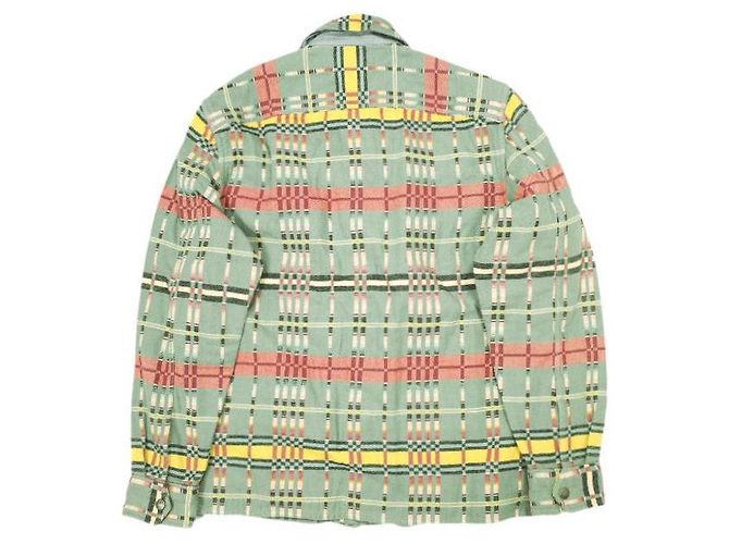 Ralph Lauren Camisa overshirt de algodón jacquard a cuadros marrón RRL Verde - vista 2