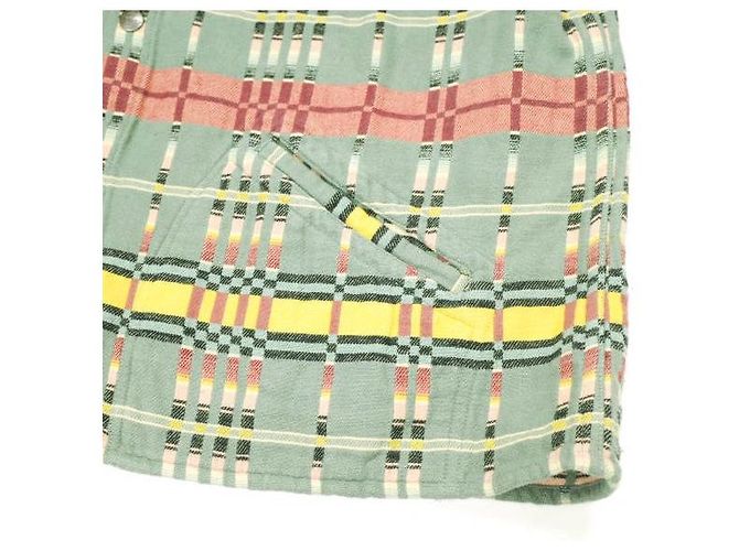 Ralph Lauren Camisa overshirt de algodón jacquard a cuadros marrón RRL Verde - vista 5