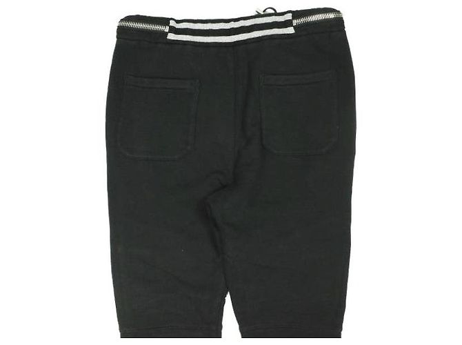 Autre Marque Pantalones de moto con cremallera Balmain Pantalones de algodón Negro - vista 5