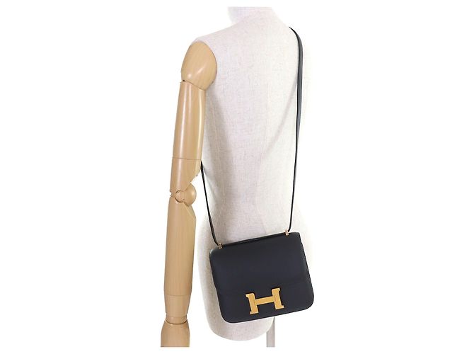 Bolso de Hombro Constance 3 Mini Swift de Hermès Azul - vista 11