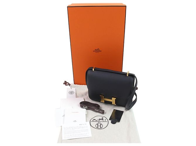Bolso de Hombro Constance 3 Mini Swift de Hermès Azul - vista 2