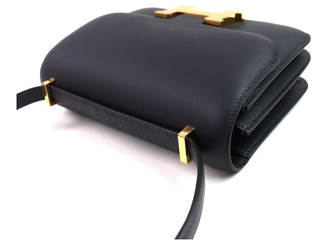 Bolso de Hombro Constance 3 Mini Swift de Hermès Azul - vista 5
