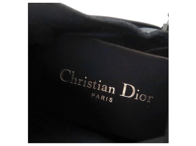 Botas de tornozelo de couro DIOR SYMBOL da Christian Dior Preto - vista 10