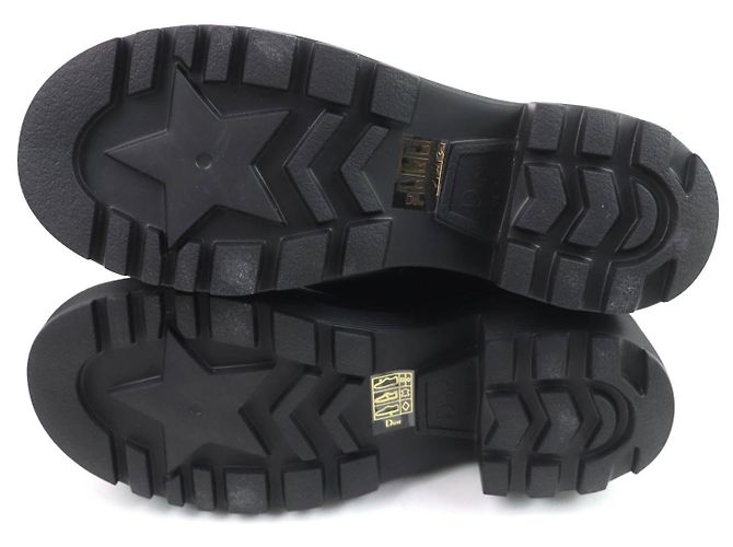 Botas de tornozelo de couro DIOR SYMBOL da Christian Dior Preto - vista 6