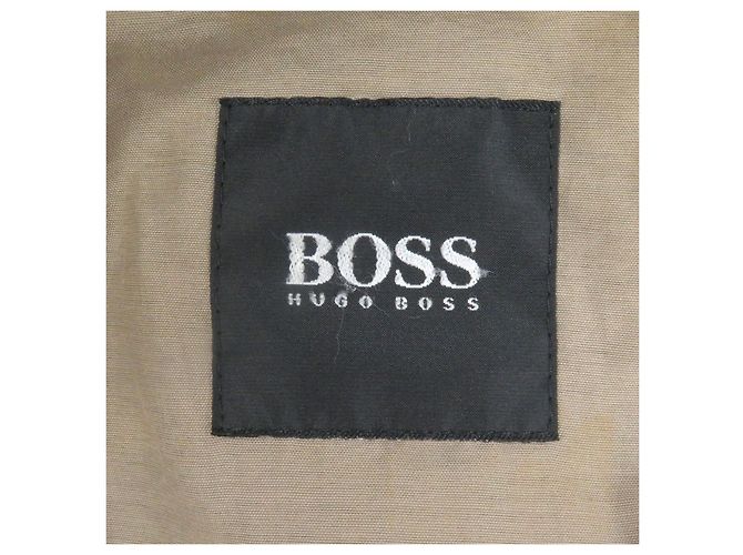 Autre Marque Chaqueta de cuero de cabra Hugo Boss Gris Gris antracita - vista 6