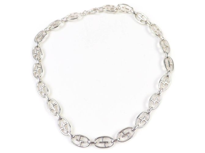 Collana in argento 925 con catena ancorata Double G di Gucci - vista 3