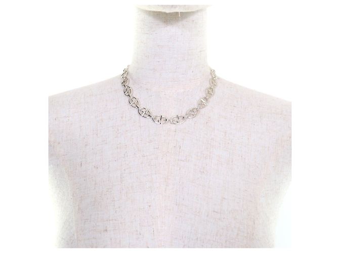 Collana in argento 925 con catena ancorata Double G di Gucci - vista 4