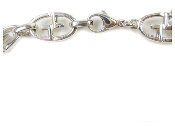 Collana in argento 925 con catena ancorata Double G di Gucci - vista 8